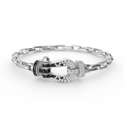 [Triumph Jewelry]FORCE LARGE HORSESHOE CLASP  METAL BRACELET
