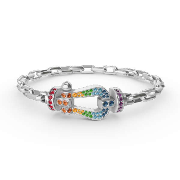 [Triumph Jewelry]FORCE LARGE HORSESHOE CLASP  METAL BRACELET