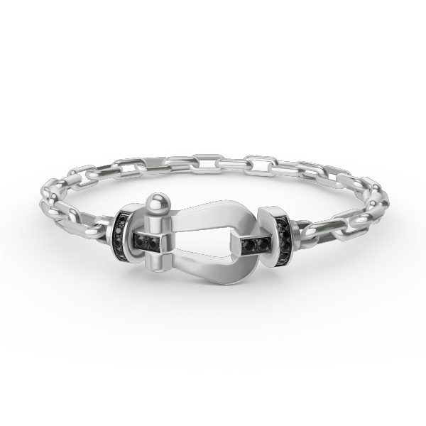 [Triumph Jewelry]FORCE LARGE HORSESHOE CLASP  METAL BRACELET