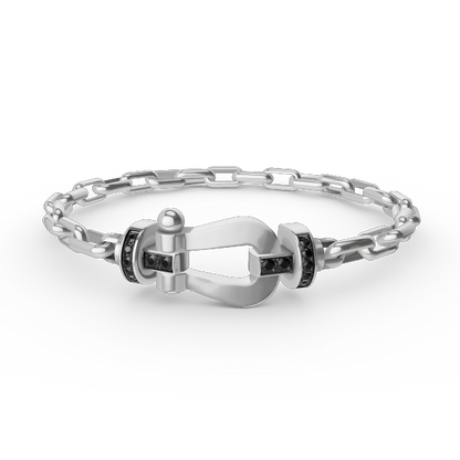 [Triumph Jewelry]FORCE LARGE HORSESHOE CLASP  METAL BRACELET