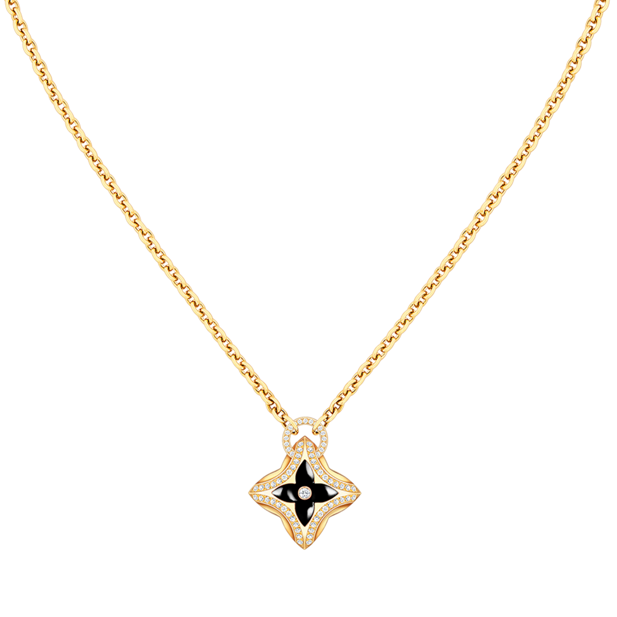[Triumph Jewelry]STAR PEDANT PINK GOLD DIAMOND NECKLACE