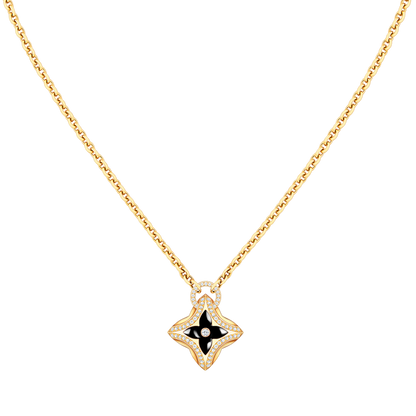 [Triumph Jewelry]STAR PEDANT PINK GOLD DIAMOND NECKLACE
