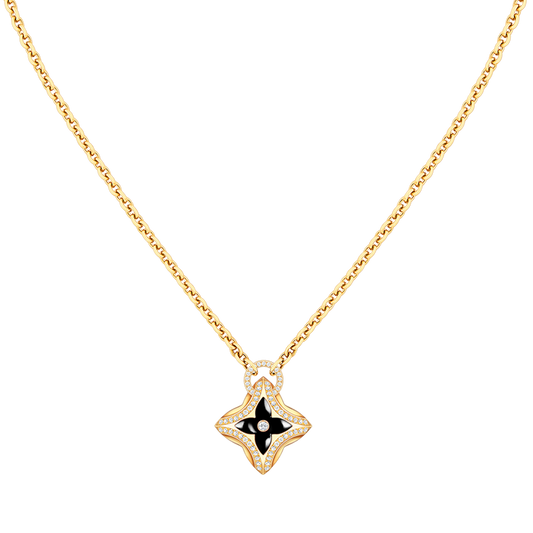[Triumph Jewelry]STAR PEDANT PINK GOLD DIAMOND NECKLACE