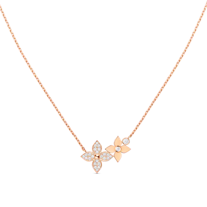 [Triumph Jewelry]STAR BLOSSOM NECKLACE PINK GOLD DIAMONDS