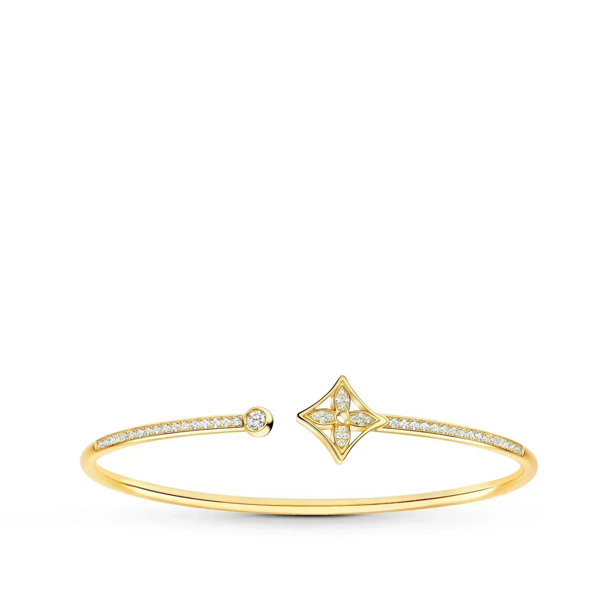 [Triumph Jewelry]IDYLLE GOLD OPEN BRACELET DIAMOND PAVED