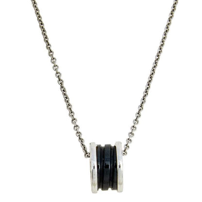 [Triumph Jewelry]ZERO 1 BLACK CERAMIC SILVER NECKLACE