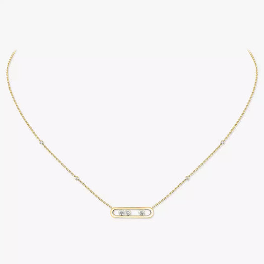 [Triumph Jewelry] Baby Move Gold Diamond Necklace