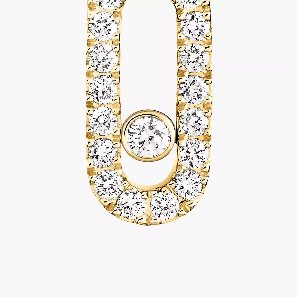 [Triumph Jewelry]Move Uno Single Diamond Hoop Earring