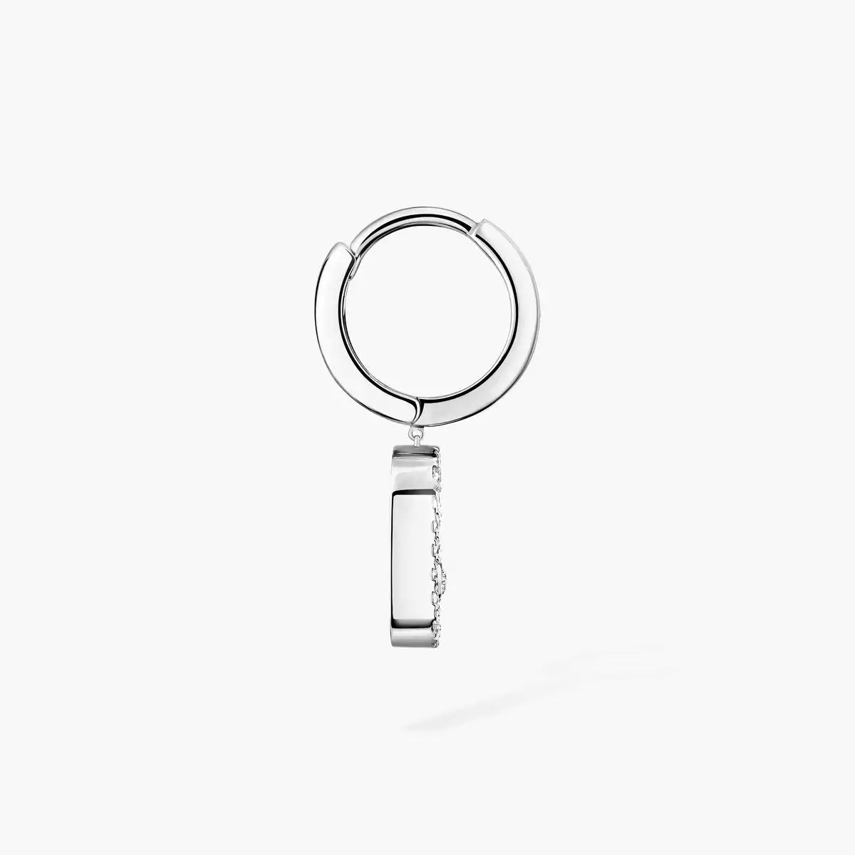 [Triumph Jewelry]Move Uno Single Diamond Hoop Earring