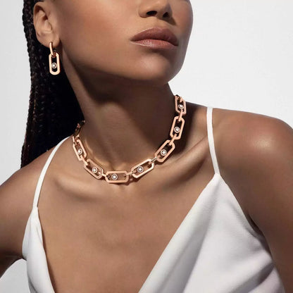 [Triumph Jewelry] So Move XL Diamond Hoop Earring