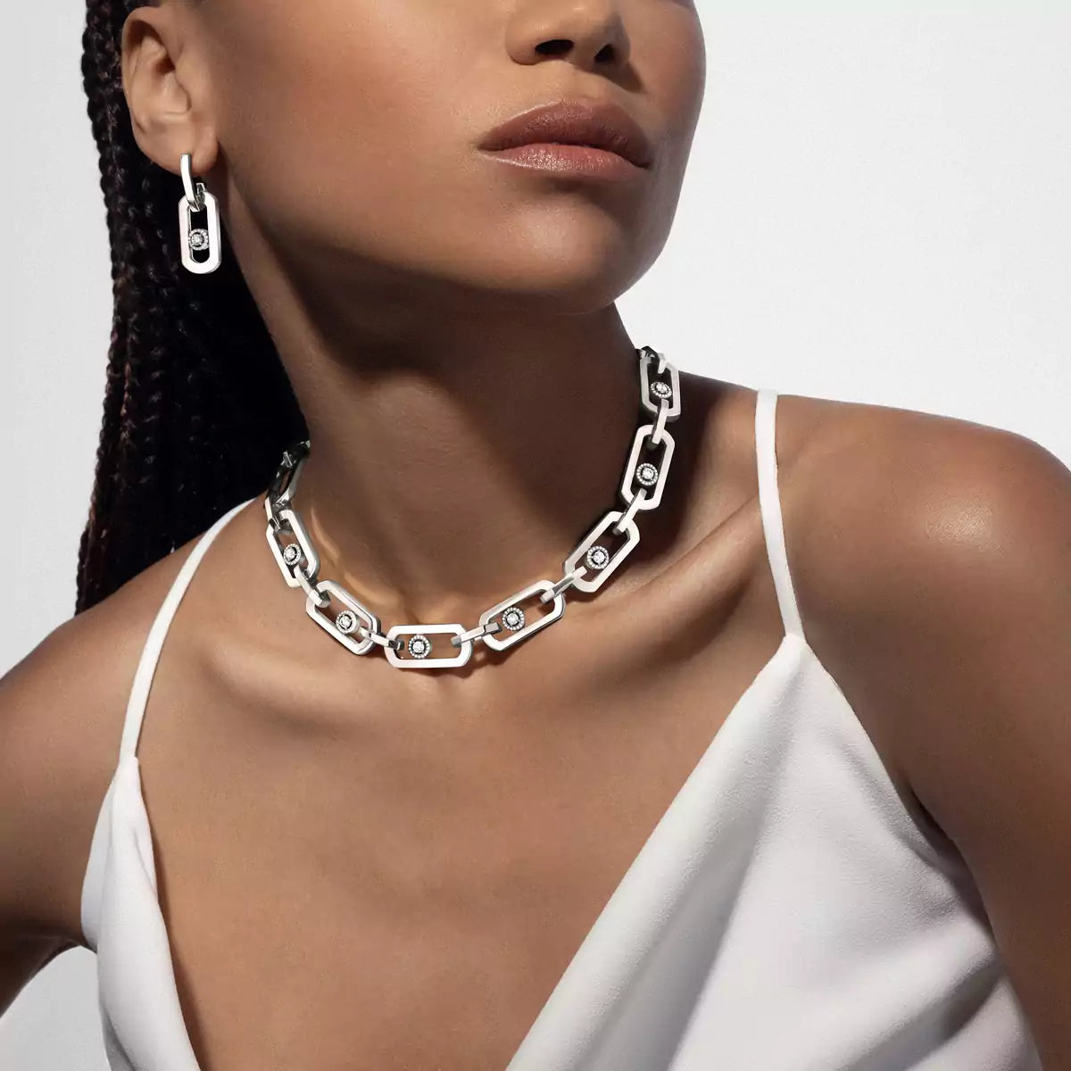 [Triumph Jewelry] So Move XL Diamond Hoop Earring