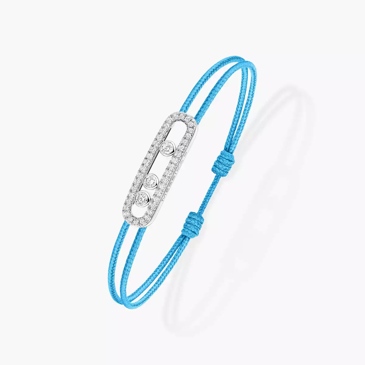 [Triumph Jewelry]MK Care(s) pink cord pavé bracelet