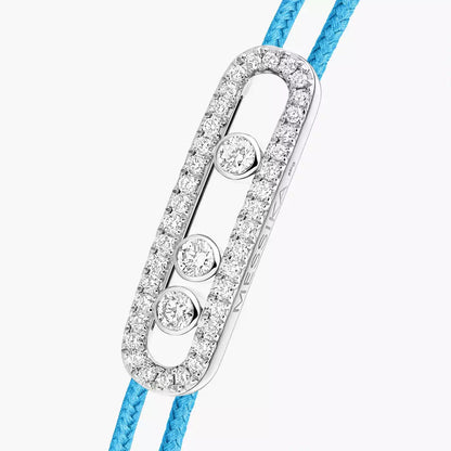 [Triumph Jewelry]MK Care(s) pink cord pavé bracelet
