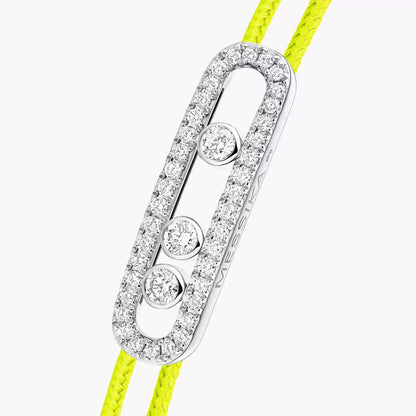 [Triumph Jewelry]MK Care(s) pink cord pavé bracelet