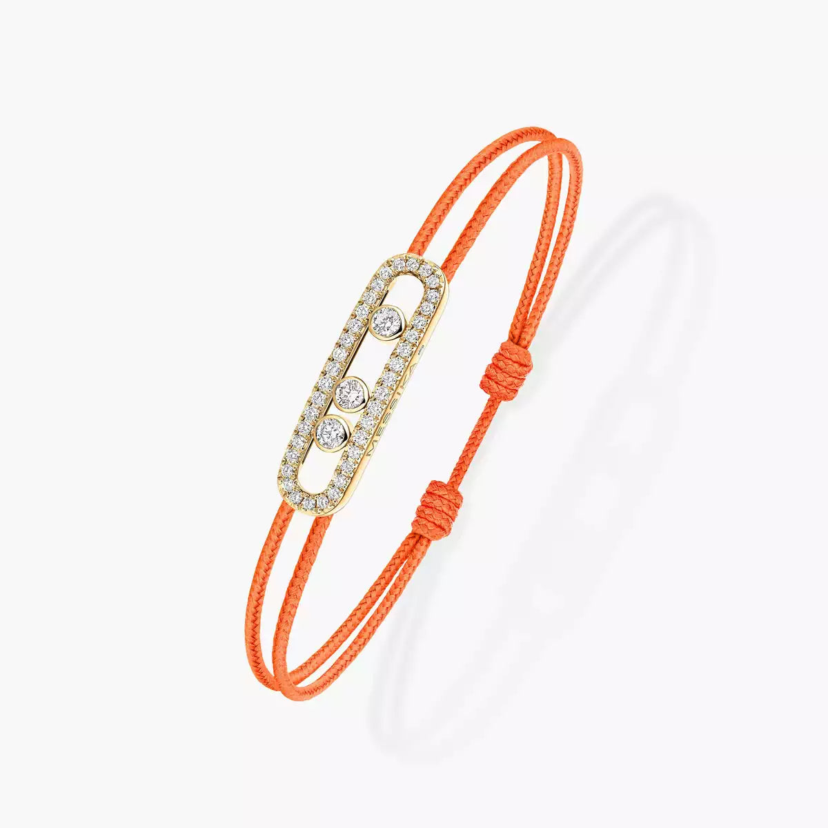 [Triumph Jewelry]MK Care(s) pink cord pavé bracelet