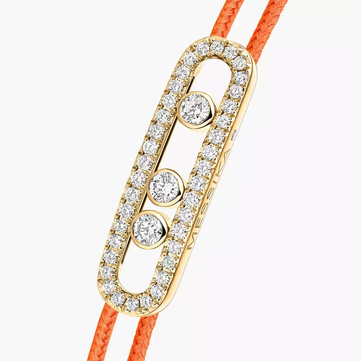 [Triumph Jewelry]MK Care(s) pink cord pavé bracelet