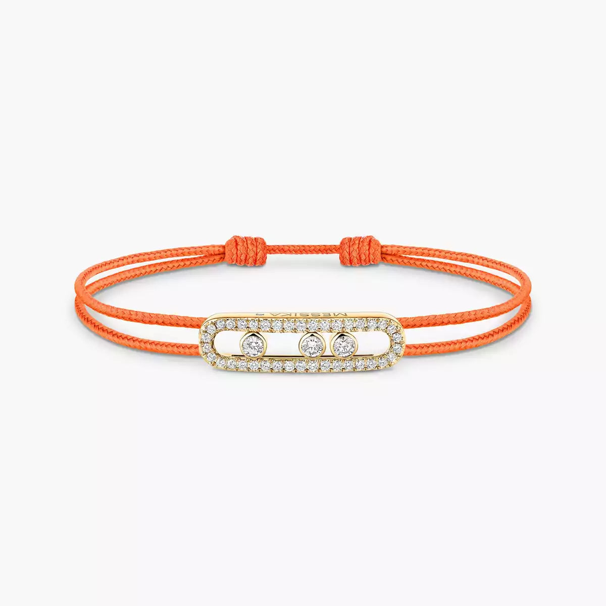 [Triumph Jewelry]MK Care(s) pink cord pavé bracelet