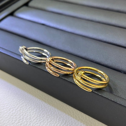 [Triumph Jewelry]SMOOTH THREE-BAND NAIL RING