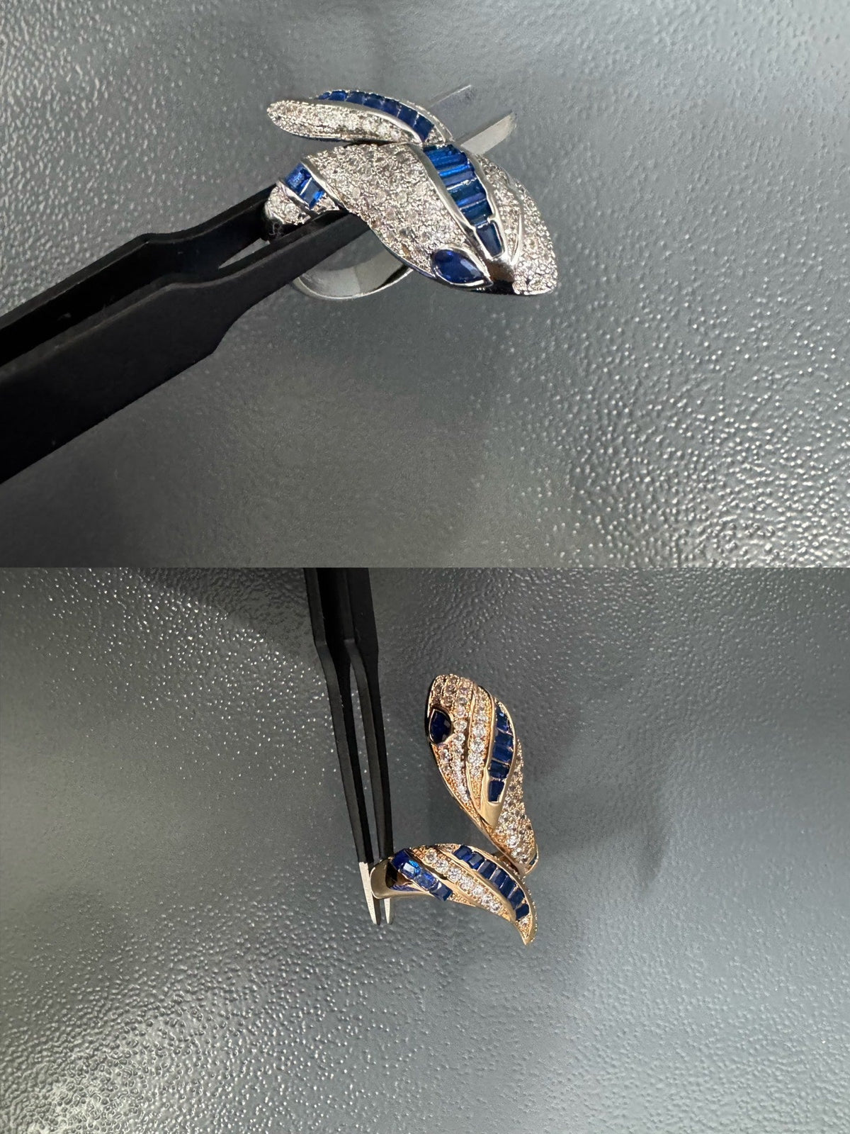 [Triumph Jewelry]BRAND NEW LUXURY BLUE SNAKE RING