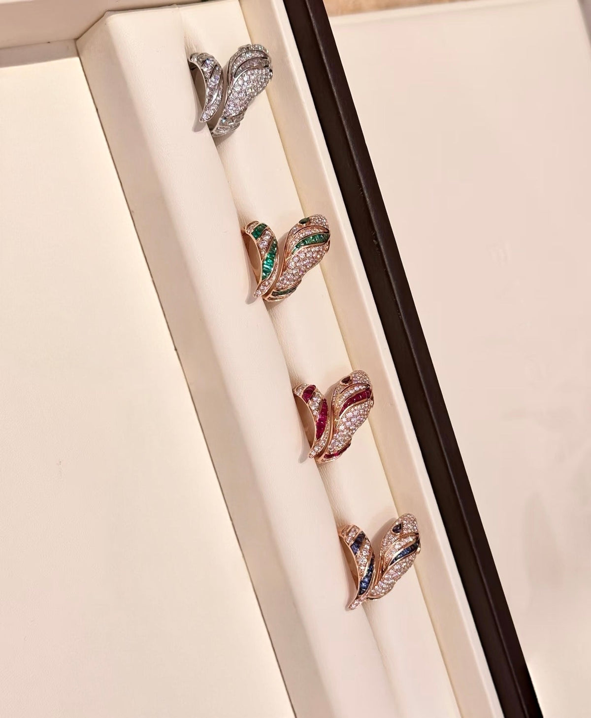 [Triumph Jewelry]BRAND NEW LUXURY BLUE SNAKE RING