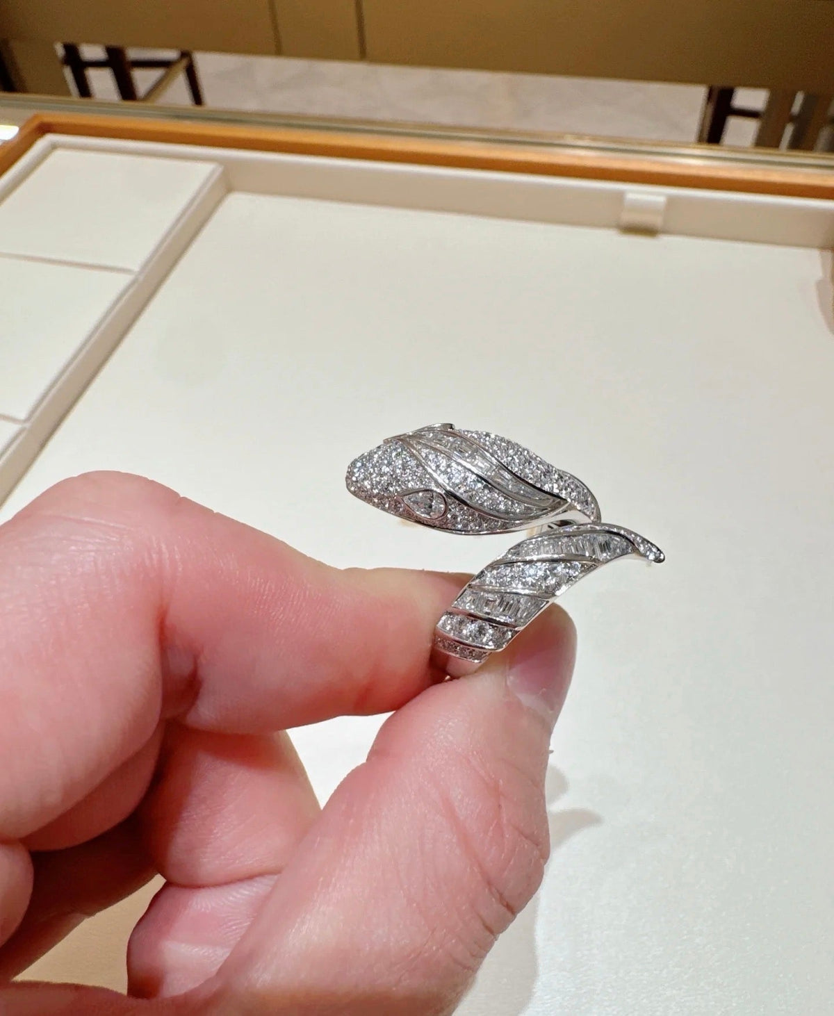 [Triumph Jewelry]BRAND NEW LUXURY SILVER SNAKE RING