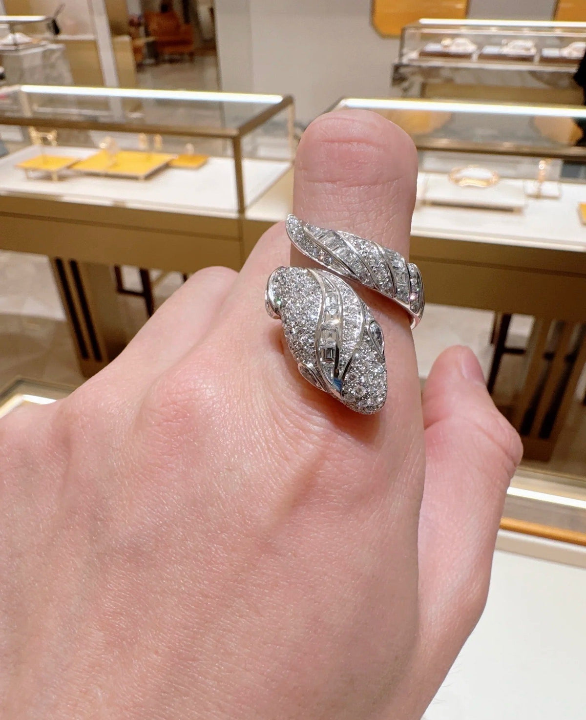 [Triumph Jewelry]BRAND NEW LUXURY SILVER SNAKE RING