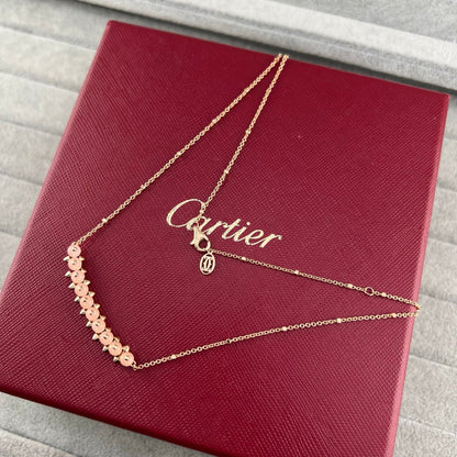 [Triumph Jewelry]NEW STUD COLORED GEM PENDANT NECKLACE