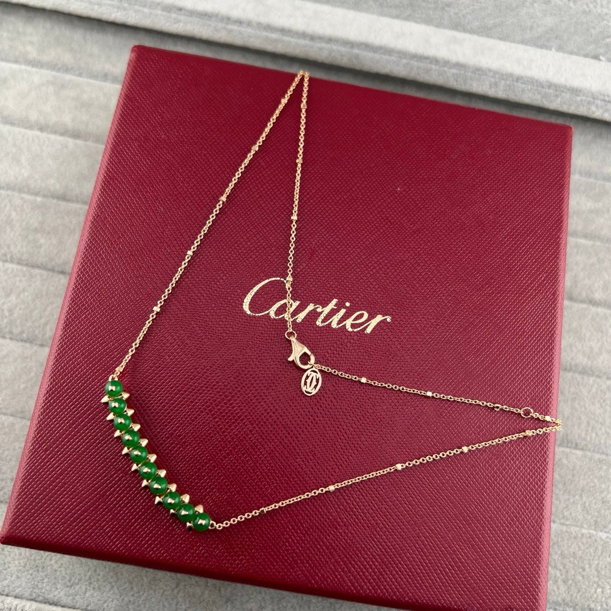 [Triumph Jewelry]NEW STUD COLORED GEM PENDANT NECKLACE
