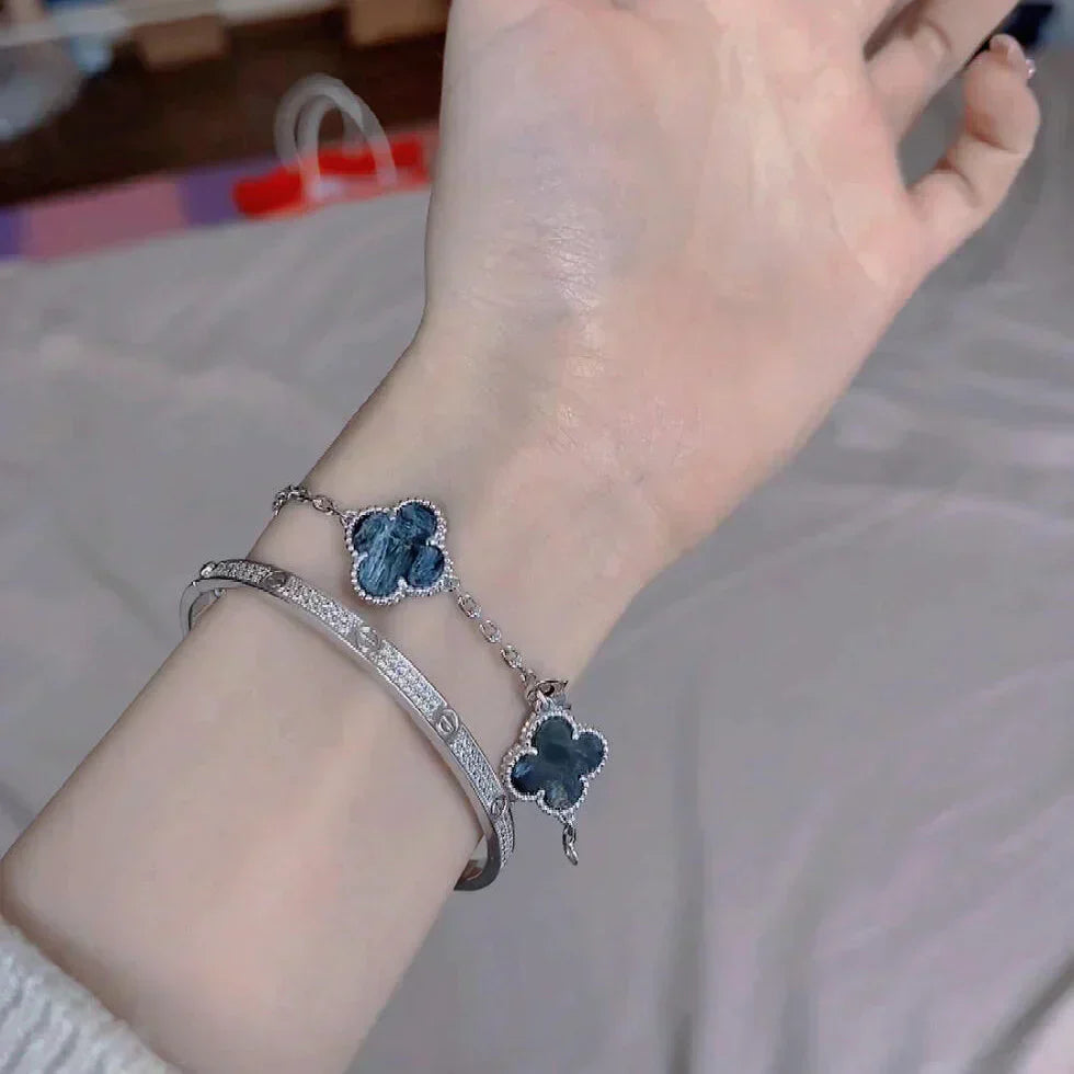[Triumph Jewelry]CLOVER 5 MOTIF PIETERSITE BRACELET COLLECTION