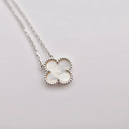 [Triumph Jewelry]CLOVER  15MM WHITE MOTHER-OF-PEARL SILVER