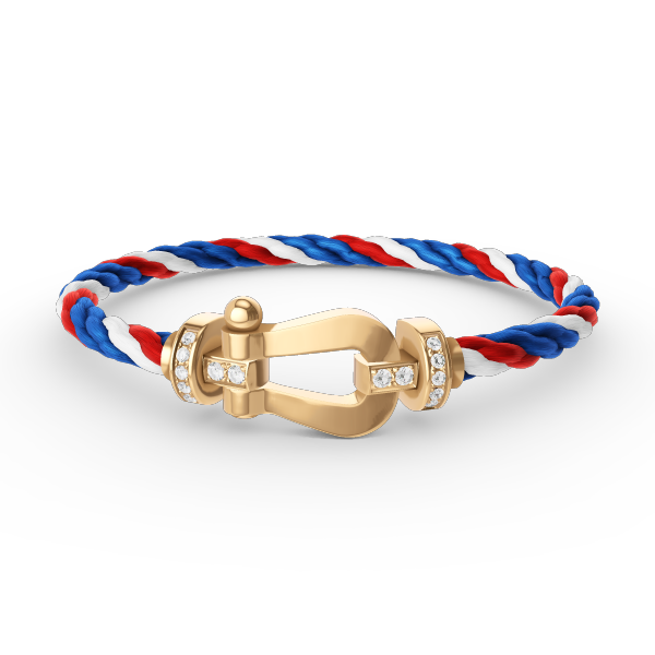 [Triumph Jewelry]FORCE LARGE HORSESHOE HALF DIAMOND BRACELET GOLD