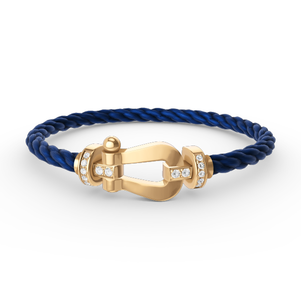 [Triumph Jewelry]FORCE LARGE HORSESHOE HALF DIAMOND BRACELET GOLD