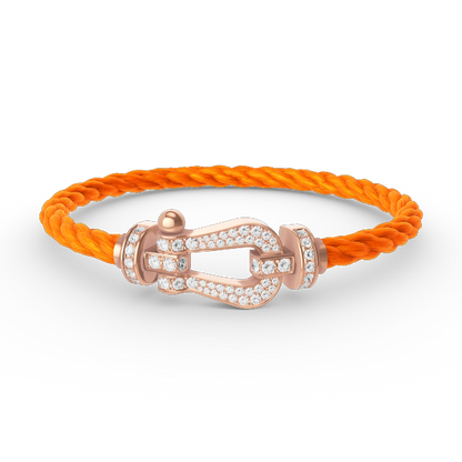 [Triumph Jewelry]FORCE LARGE HORSESHOE FULL DIAMOND BRACELET ROSE GOLD