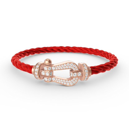 [Triumph Jewelry]FORCE LARGE HORSESHOE FULL DIAMOND BRACELET ROSE GOLD