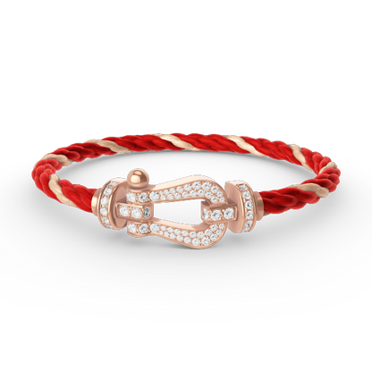 [Triumph Jewelry]FORCE LARGE HORSESHOE FULL DIAMOND BRACELET ROSE GOLD