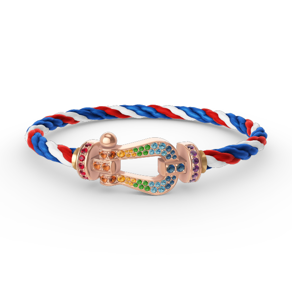 [Triumph Jewelry]FORCE LARGE HORSESHOE  COLORED DIAMOND BRACELET ROSE GOLD