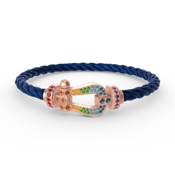 [Triumph Jewelry]FORCE LARGE HORSESHOE  COLORED DIAMOND BRACELET ROSE GOLD
