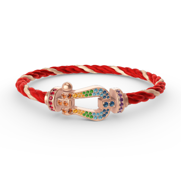 [Triumph Jewelry]FORCE LARGE HORSESHOE  COLORED DIAMOND BRACELET ROSE GOLD