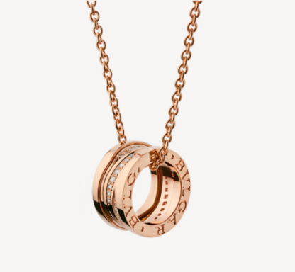 [Triumph Jewelry]ZERO 1 PINK GOLD DIAMOND NECKLACE
