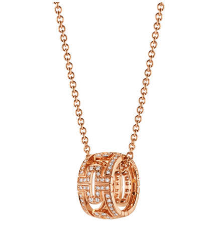 [Triumph Jewelry]PARENTESI NECKLACE PINK GOLD DIAMOND