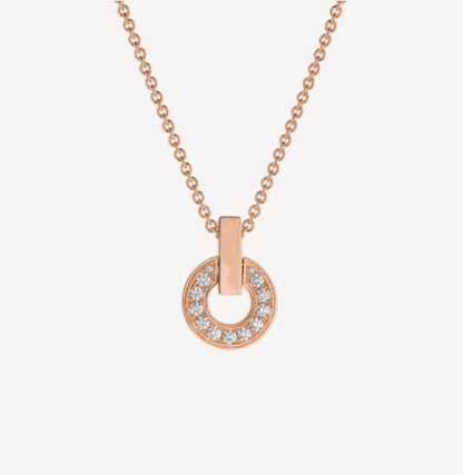 [Triumph Jewelry]GARI NECKLACE PINK GOLD DIAMOND