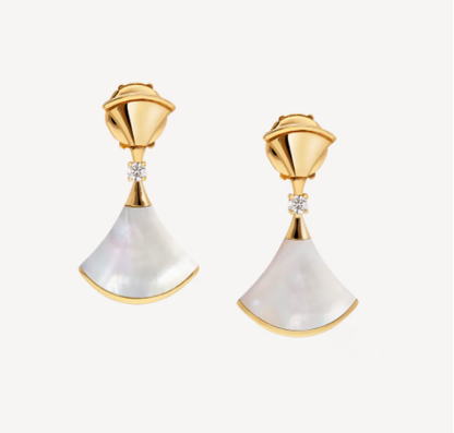 [Triumph Jewelry]DREAM MOP 1 DIAMOND EARRINGS