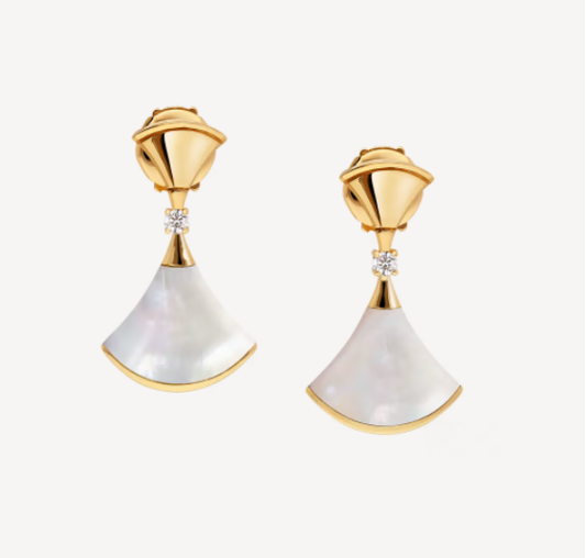 [Triumph Jewelry]DREAM MOP 1 DIAMOND EARRINGS