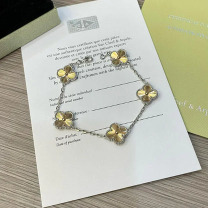 [Triumph Jewelry] CLOVER 5 MOTIF LASER BRACELET COLLECTION
