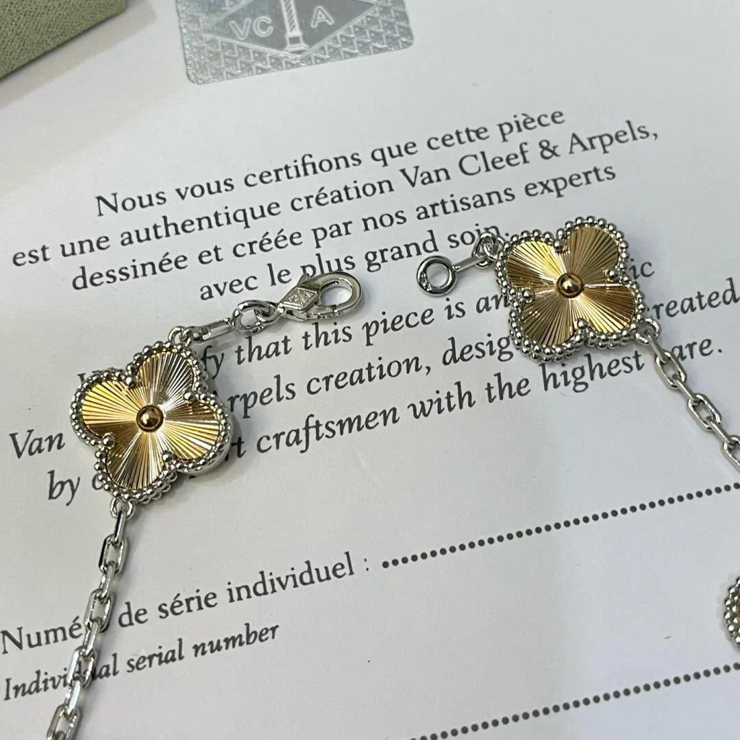 [Triumph Jewelry] CLOVER 5 MOTIF LASER BRACELET COLLECTION