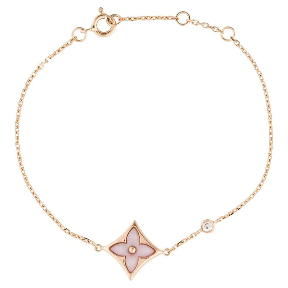 [Triumph Jewelry]STAR 1 DIAMOND PINK GOLD BRACELET