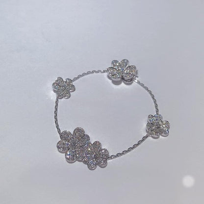 [Triumph Jewelry]FRIVOLE SILVER 5 FLOWERS BRACELET