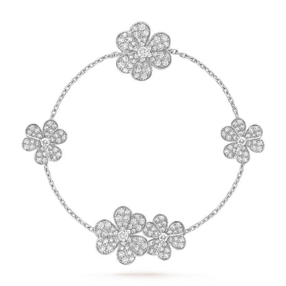 [Triumph Jewelry]FRIVOLE SILVER 5 FLOWERS BRACELET