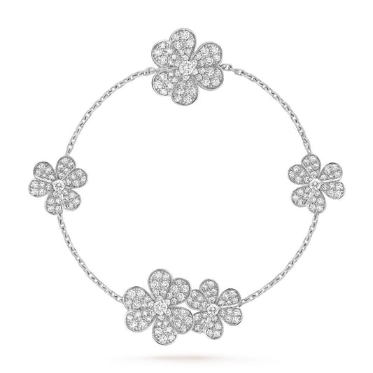 [Triumph Jewelry]FRIVOLE SILVER 5 FLOWERS BRACELET