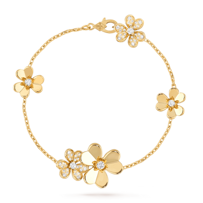 [Triumph Jewelry]FRIVOLE GOLD 5 FLOWERS BRACELET